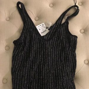 Sparkle ribbed tank